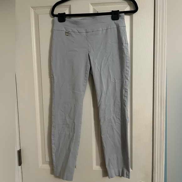 Alfani Pants - Alfani essential pull-on pants light gray,w/tummy-control panel